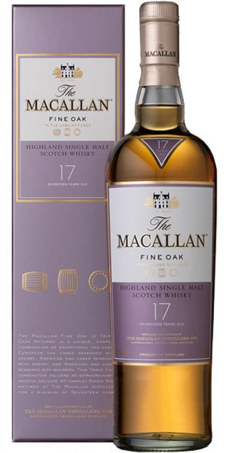 Macallan Fine Oak 17 Year Old Single Malt Scotch Whisky (750ml) bottle