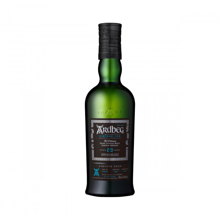 ardbeg vintage y2k 23 year old bottled at 46% abv. 75cl