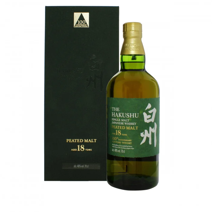 hakushu 18 year old peated malt suntory 100th anniversary release