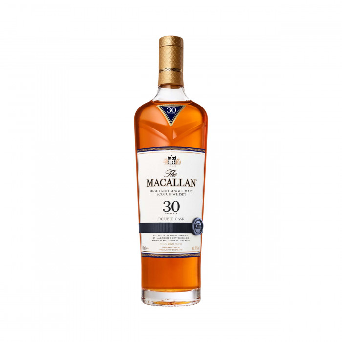 macallan 30 year old double cask 2021 bottle at 43% abv