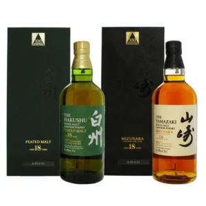 yamazaki 18 year old mizunara & hakushu 18 year old peated